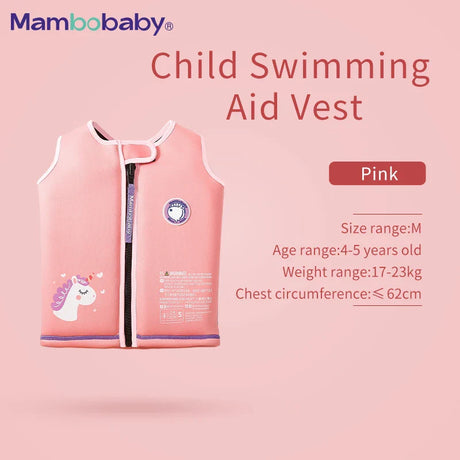 Mambobaby  Swimming Buoyancy Vest Jacket Air Free Baby Swimming Ring Puddle Jumper Safety Kids swim Aid Vest