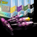 BIGWASP Purple Cartridge Tattoo Needles RM Professional Disposable Sterilized Safety Tattoo Needles for PMU Machine 20pcs/lot