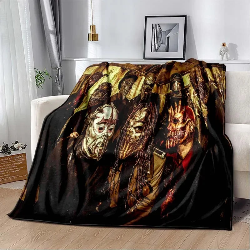 3D S-SLIPKNOT Band Printed Blanket  Fashion Soft Cozy Living room Bedroom Sofa Bed Travel Blanket Child Birthday Gift