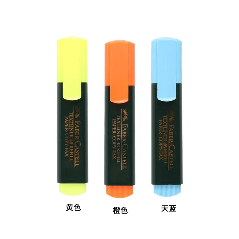 1pcs/3pcs German Faber Castell Highlighter 1548 Color Marker Student with Color Eye-catching Cute Office School Supplies