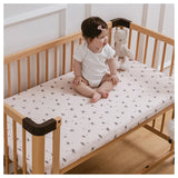 Crib Sheet Fitted 140*70Cm Baby Sheet With Rubber Baby Bedding 100% Cotton Soft Breathable Mattress Pad Cover For Newborn