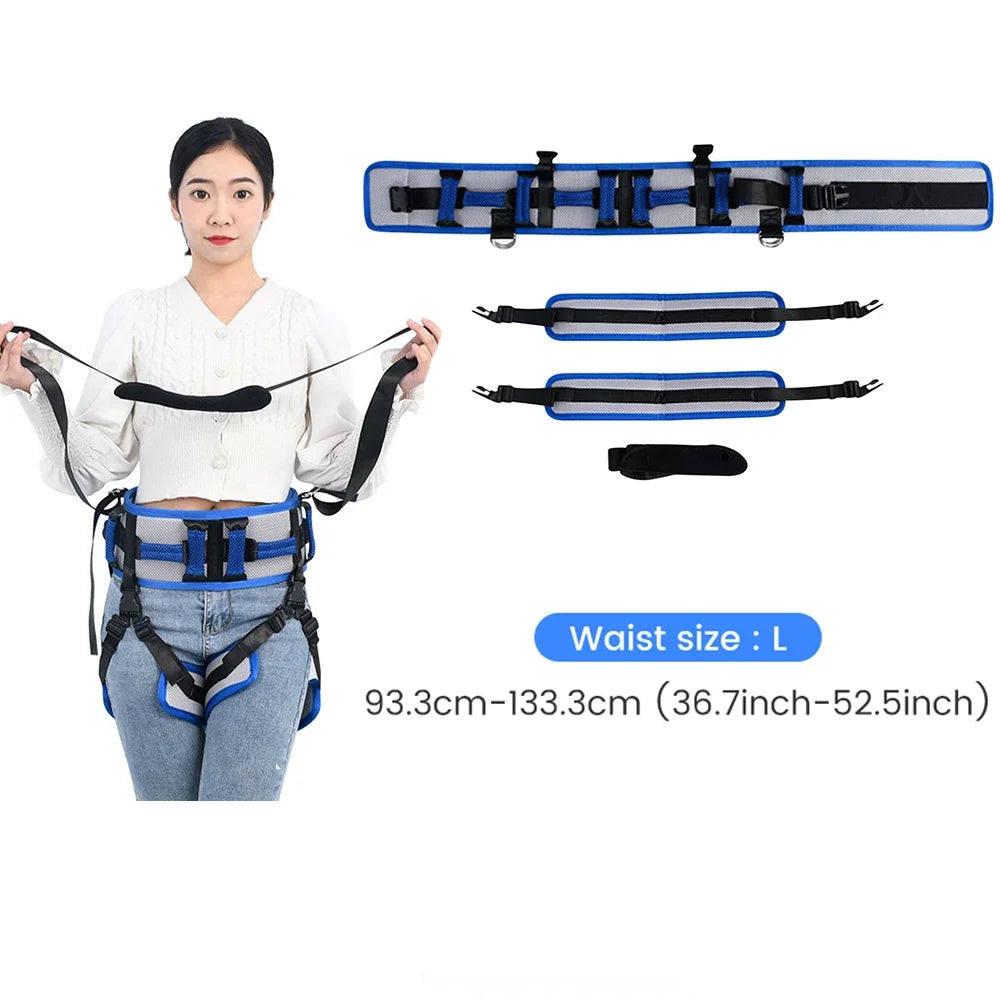 Transfer Sling Assist Gait Belt Patient Lift with Straps Mobility Standing and Lifting Aid for Disabled Safely Move Lifting Aids