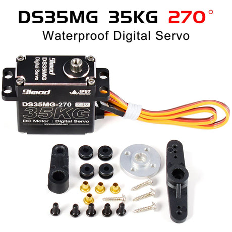 9imod DS35MG 35kg Waterproof Servo 180°/270° Full Aluminum Case Stainless Steel Gear High Torque for 1/8 1/10 RC Car