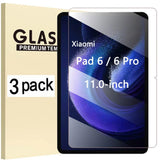 (3 Packs) Tempered Glass For Xiaomi Redmi Pad SE 4 Plus 5 6 Pro 7.9 8.0 10.1 11 10.61 Screen Protector Tablet Film