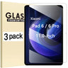 (3 Packs) Tempered Glass For Xiaomi Redmi Pad SE 4 Plus 5 6 Pro 7.9 8.0 10.1 11 10.61 Screen Protector Tablet Film