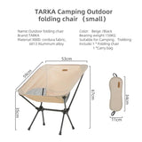 TARKA Foldable Camping Chairs Set Lightweight folding Chair Ultralight  Backpacking Moon Chairs for Garden Picnic Beach Fishing