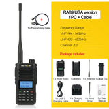 Retevis RA89 Walkie Talkie USB C Charge IP68 Waterproof 10W Long Range Two Way Radio Intelligent Noise Reduction ht Transceiver