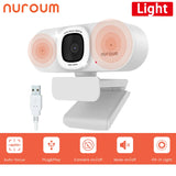 NUROUM V15-AFL 2K Full Hd Webcam Auto Focus Ring Light Web Camera For Pc And Laptop