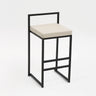 Reinforce Counter Bar Stool Metal Nordic Design European Bar Chair Minimalist Dinning Black Legs Taburetes De Bar Furniture