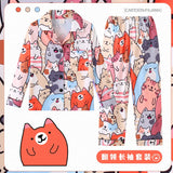 Spring Miniso Cute Children's Pajamas Sets Kawaii Anime Kuromi Pochacco Cinnamoroll Girl Boy Sleepwear Milk Silk Kids Loungewear