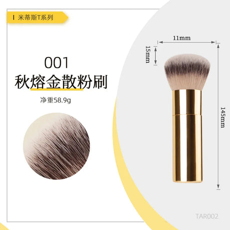 T-ARTE Makeup Brushes Powder Foundation Blusher Eyeshadow Brushes Professional Natural Animal Hair Bamboo Handle Make Up Tools