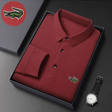 2023 High quality Men's Long Sleeve T-shirt Spring And Autumn Business Casual Sports Embroidered Polo Shirt Lapel Men's Clothing