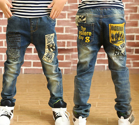 IENENS Kids Boys Denim Clothes Pants Children Wears Clothing Long Bottoms Baby Boy Skinny Jeans Trousers 4 5 6 7 8 9 10 11 Years