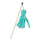 Octopus Plush Cat Stick Funny Pet Cat Toys Interactive Playing Toy For Cats Teaser Kitten Rod Wand Pet Accessories