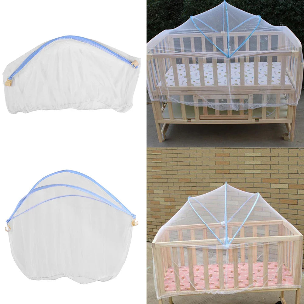 Baby Cradle Bed Mesh Mosquito Nets Foldable Summer Universal Baby Arched Mosquitos Nets Portable Crib Netting For Infant Toddler