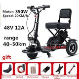 48V12A40-50KM Folding Electric Tricycle for Products Adult Motorcycle for Seniors Mobility Scooters disabled Three Wheeler Trike