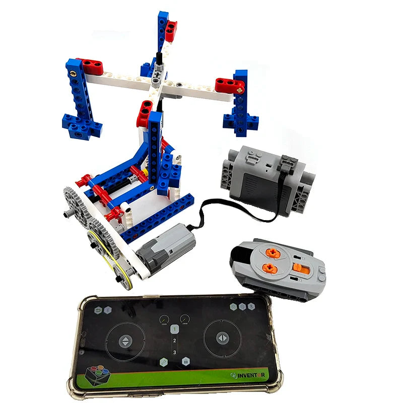 DIY Technical RC APP Programmable Motor Carousel Machine Robot Building Block For School 9686 Wedo Education Kids Moc Bricks Toy