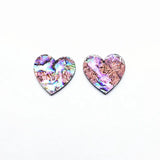 New arrival! 30x30mm 30pcs Acrylic with Shell Heart charm for Jewelry Findings/Earrings DIY parts,Jewelry Findings & Components