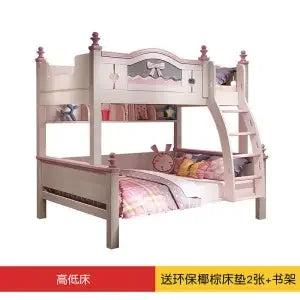 Solid wood bunk beds Two height adjustable beds Double beds upper and lower bunk beds for adults and children Small unit combina