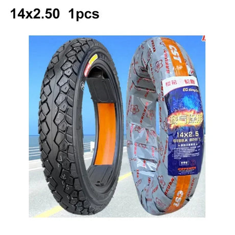 New CST 14X2.125 14x2.50  Tyre 14 Inch Tubeless Tire for Electric Bicycle Wear-resistant tire