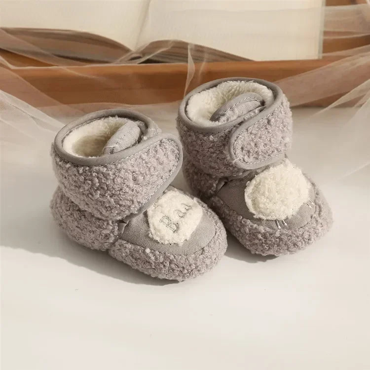 Warm Infant Toddler Crib Snow Boots Soft Comfortable Infant Girls Boys Anti-Slip Socks Slipper Newborn Baby Shoes