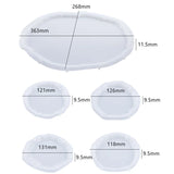 DIY Crystal Epoxy Resin Mold Irregular Oval Tray Coaster Mirror Silicone Mold For Resin Fruit Plate Disc Home Decoration Molds