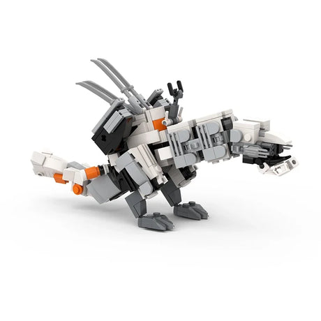 MOC Horizon Dawn Thunders Zero Giant Long Necked Mecha Beast Tooth Building Blocks Set Mechanical Giraffe Monster Bricks Toy