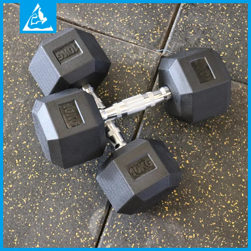 12.5kg Hexagonal Dumbbell Men's Exercise Arm Muscle Multi-function Fitness Equipment Pure Steel Household Small Dumbbell