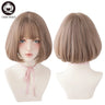 7JHH WIGS Black Short Bob Wig for Girl Daily Wear Synthetic Wig New Style Natural Supple Summer  Heatresistant Wig With Bangs