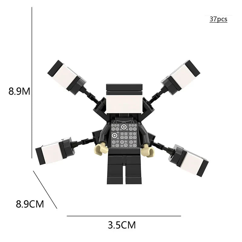 Skibidi Toilet Mini Building Block Anime Action Figure Super Titan TV Man Cameraman Assembly Toy Bricks Wholesale