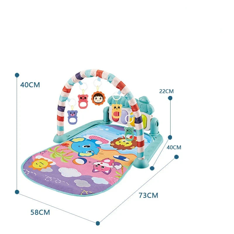 New Baby Gym Tapis Puzzles Mat Educational Rack Toys Baby Music Play Mat With Piano Keyboard Infant Fitness Carpet Gift For Kids