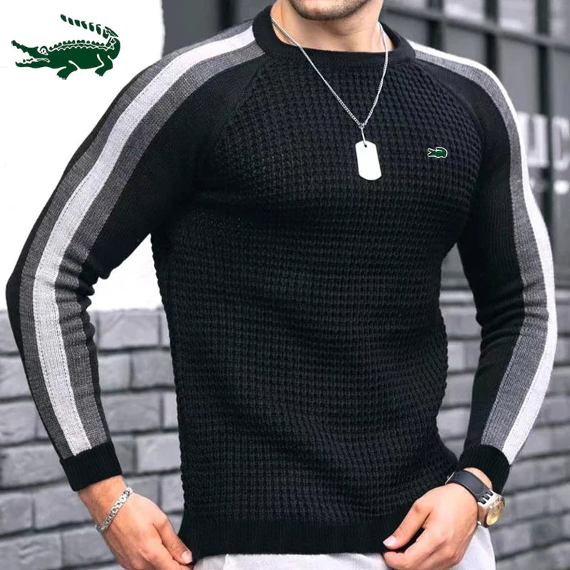 High quality Spring and Autumn men's long sleeved T-shirt Fashion casual sports round neck fitness running long sleeved T-shirt