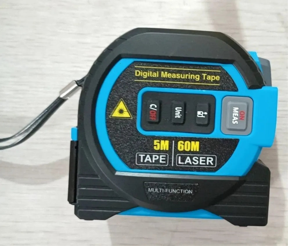 3In1 Laser Tape Measure Laser Rangefinder 60cm Accurate Digital Laser Tape Range Finder Measure Tool and 90 Degrees Laser Ievel