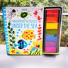 Usborne Children Fingerprint Books with Rubber Stamp Ink Pad Activities Doodling Book Kids Kindergarten DIY Craft Montessori Toy