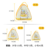 Breakfast Insulation Thermal Bag Small Triangular Rice Ball Lunch Box Bags Cute Portable Food Bento Fresh Pouch for Women Kids