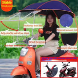 Electric vehicle canopy tricycle fully enclosed windshield rain proof car canopy sun protection sun shading motorcycle raincoat