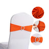 20 Pieces Polyester Spandex Chair Sashes Bands Stretch Chair Ties Bows with Buckle Slider for Wedding Banquet Party Decoration