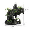 Fish Tank Plant Rockery Multi-style Aquarium Decoration,Resin Artificial Building Cave Aquarium Landscaping Ornament Decor