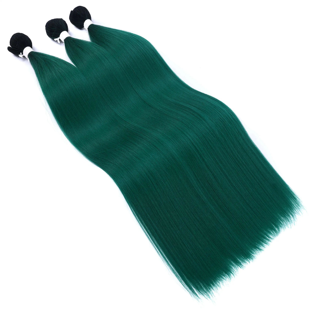 Bone Straight Hair Bundles Salon Natural Hair Extensions Fake Fibers Super Long Synthetic Yaki Straight Hair Weaving Full to End