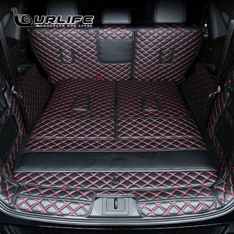 For GAC Trumpchi GS8 2021 2022 2023 2024 Accessories Car Boot Mat Rear Trunk Liner Cargo Leather Tray Protector Accessories Mats