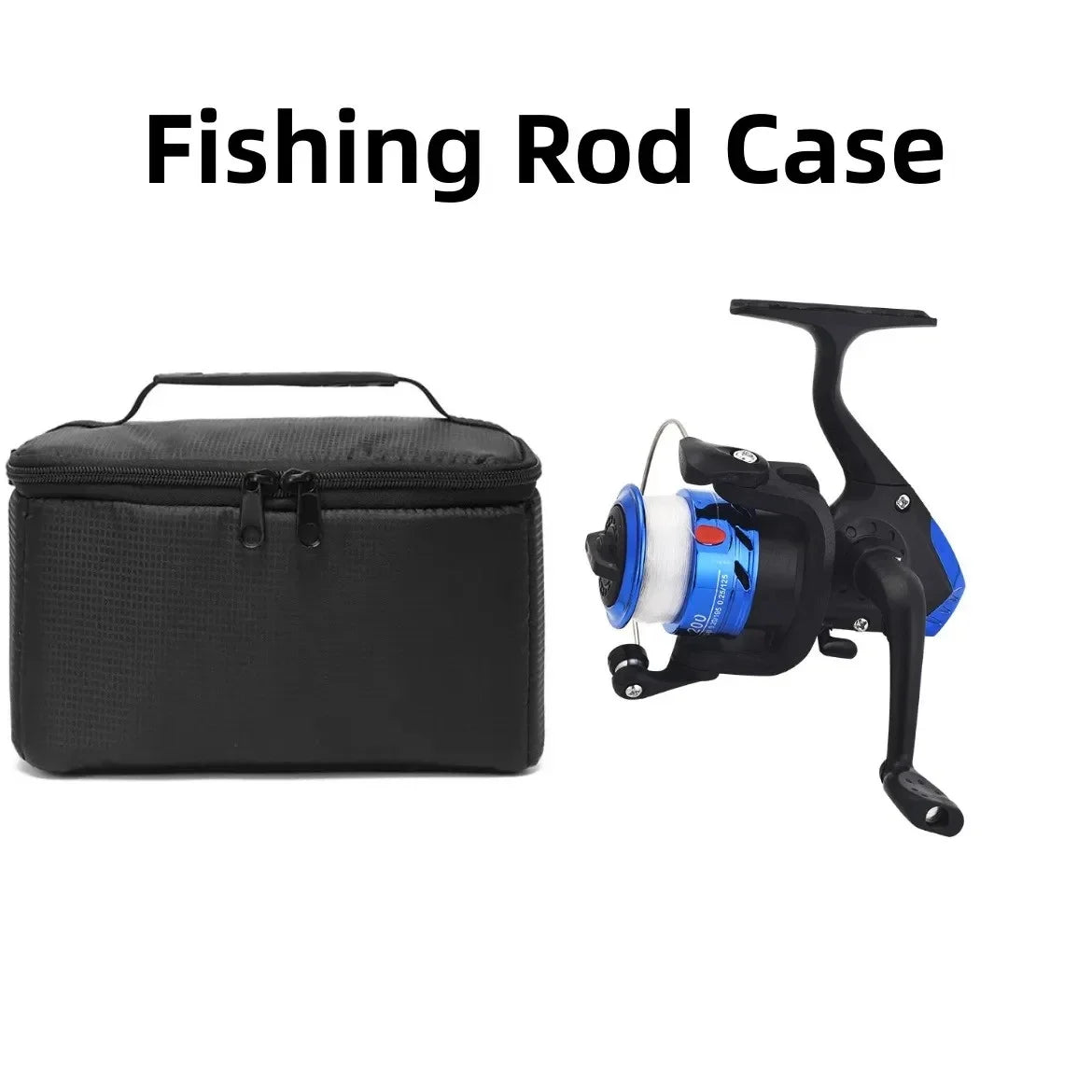 1pcs High-capacity Fishing Box Bag Multifunctional Shockproof Fishing Accessory Spinning Rod Reel Outdoor Case Portable Storage