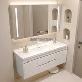 Washbasin Mirror Drawer Wall White Bathroom Cabinets Vanity Luxury Bathroom Cabinets Make Up Organizer Gabinete Room Furniture