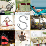 Stainless Steel Hanging Chain with Snap Hooks Hammock Chain Swing Chair Sandbags Punching Porch Tire Swings Hanger Bag