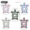 10PCS BPA Free Silicone Turtle Teething Chewable Pendant Nursing DIY Necklace Baby Pacifier Dummy Teether Toy Accessories