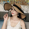 Summer Straw Hat Women's Hats Beach Holiday Visors Female Protection Big Eaves Bucket Hat Cap Women Sun Hat Panama Caps Foldable