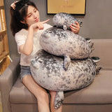 NEW 80cm Giant Seal Lifelike Grey Sea Lion Aquatic Animal Soft Stuffed Doll HOT INS Plushie Gift