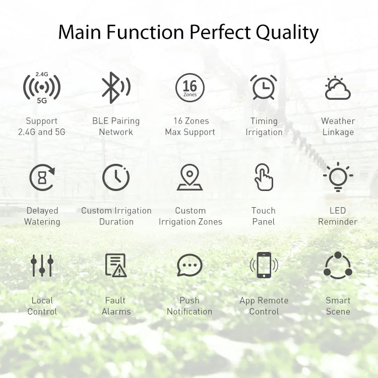 16 Zone WiFi Smart irrigation Controller Garden Sprinkler Controller Timing Control Of Watering Flowers Water Valve Controller