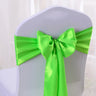 10/50/100pcs Satin Chair Bow Sashes Wedding Chair Knots Ribbon Butterfly Ties For Party Event Hotel Banquet Home Decoration