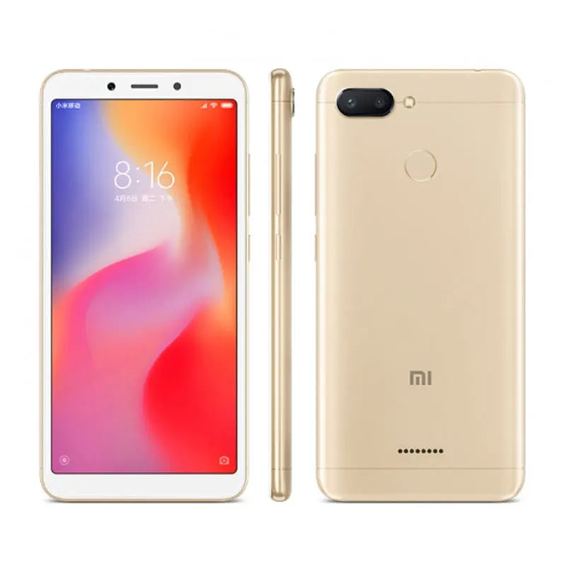 Xiaomi Redmi 6 Smartphone  googleplay Mobile Phone 5.45" Full Screen AI Face ing