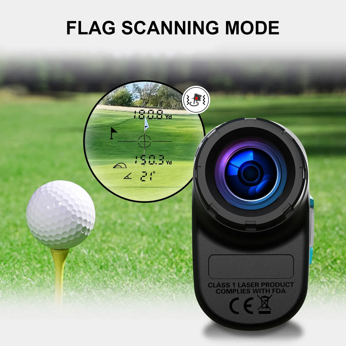 MILESEEY PF210 Laser Rangefinder,500M 600M Golf Distance Meter,±0.55yard High Accuracy, Fast Flagpole Lock, for Golf, Hunting